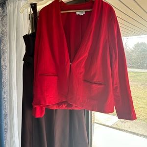 Liz, Claiborne, 20 W Red blazer like new